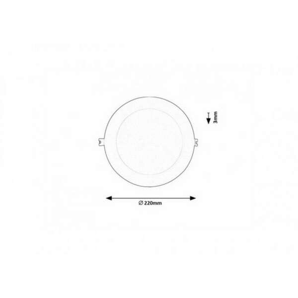 RABALUX Shaun2 plafonjera 18W 4000K bela okrugla