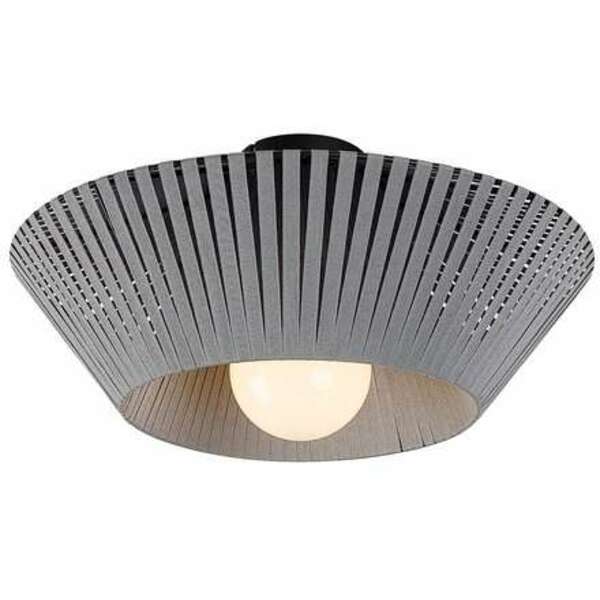 RABALUX Revan, plafonska tekstilna siva 1xE27,  precnik 40cm
