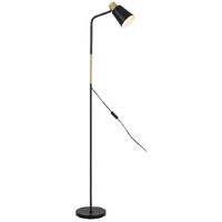 RABALUX Azim, crna metalna podna lampa, E27 1x40W, L40cm