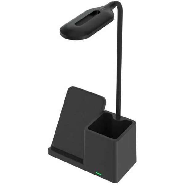 RABALUX Cerie, stona crna, wireless punjac za mobilni, dimabilna, LED 3000-6500K