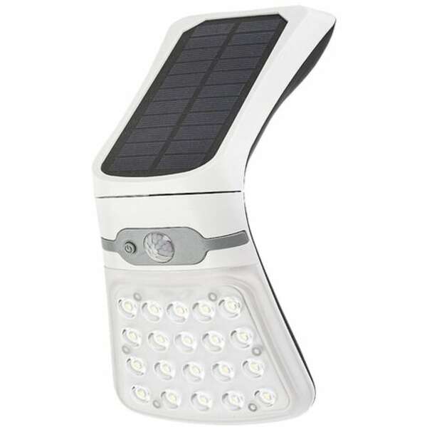 RABALUX Rogova spoljna zidna solarna bela 330lm 4000K senzor pokreta vreme punjenja: 4-6 h