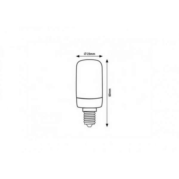RABALUX Filament LED sijalica E14 T20, 2W, 140lm, 2700K