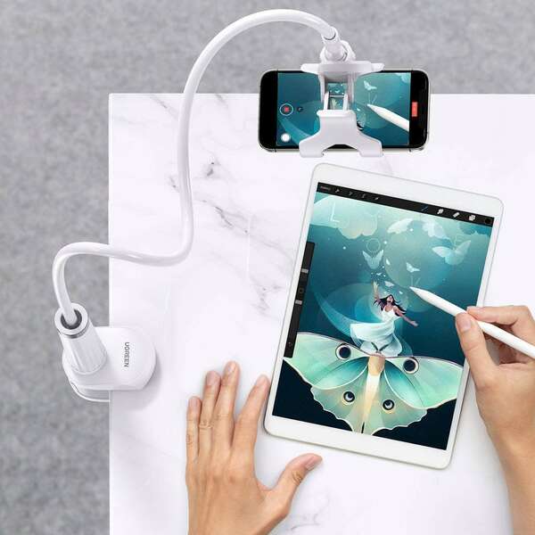 UGREEN Multifuncionalni stoni drzac za telefon White LP113