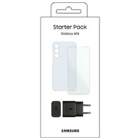 SAMSUNG Galaxy A16 Starter Pack (Case,Glass and Adapter)