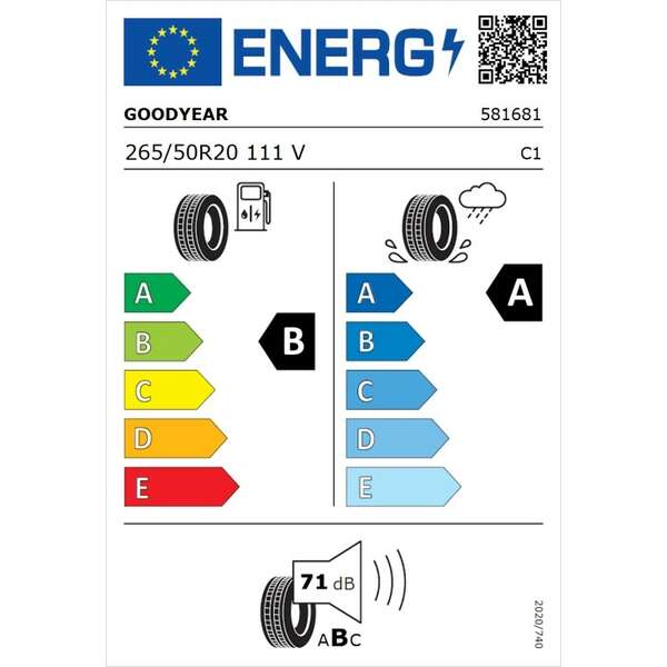 GOODYEAR 265/50R20 111V EFFICIENTGRIP 2 SUV XL