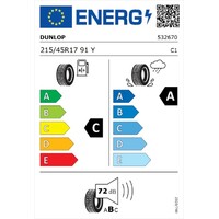 DUNLOP 215/45R17 91Y SPT MAXX RT 2 XL MFS