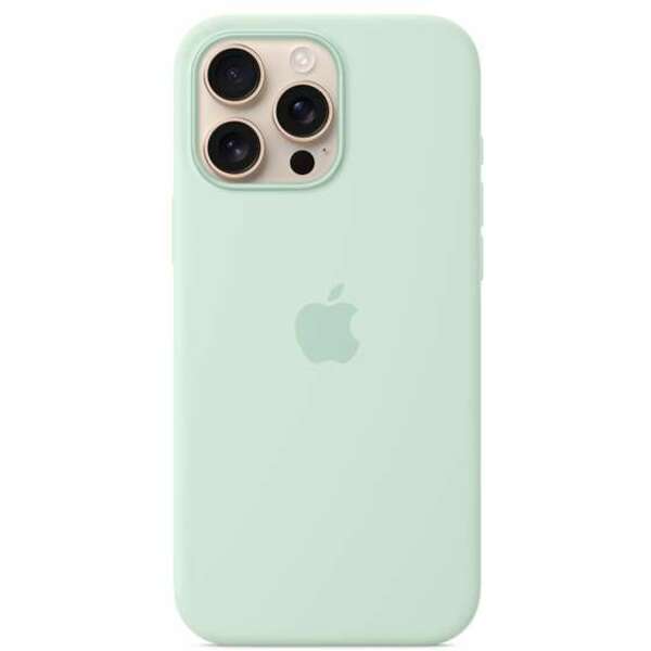 APPLE iPhone 16 Pro Max Silicone Case with MagSafe - Aquamarine mdgy4zm/a