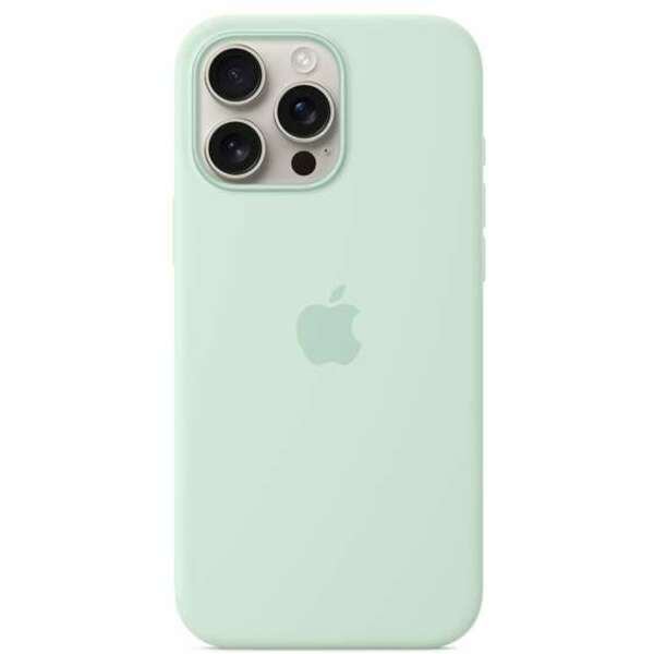 APPLE iPhone 16 Pro Max Silicone Case with MagSafe - Aquamarine mdgy4zm/a