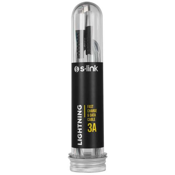 S-LINK DATA KABL LIGHTNING SL-STM55PD 3A TYPE C SILVER