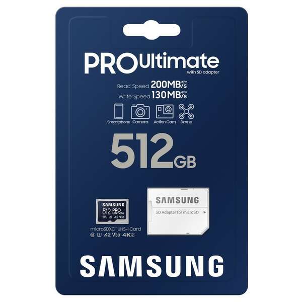 SAMSUNG PRO Ultimate MicroSDXC 512GB U3 MB-MY512SA 