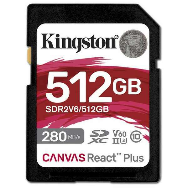 KINGSTON SDR2V6 512GB 512GB SDXC UHS-II 280R/150W U3 V60 