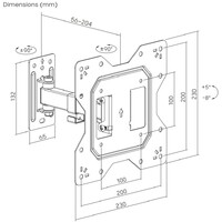 X STAND 23-43 TILT/ARM/SHORT