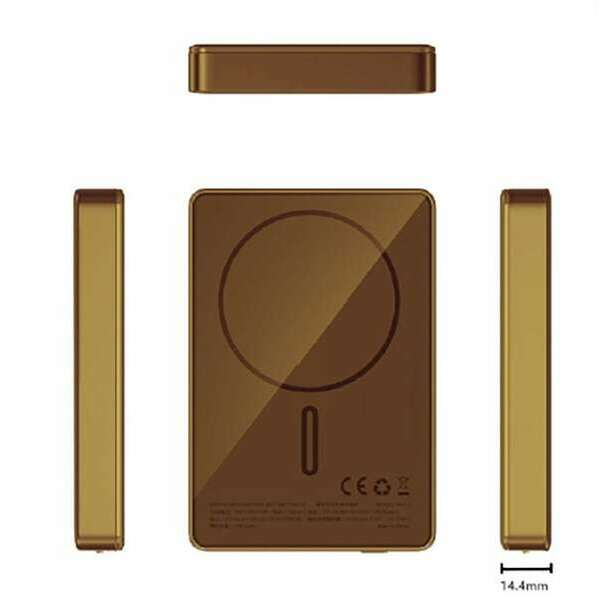 APOLLON Power bank 10000mAh 15W Wireless Gold