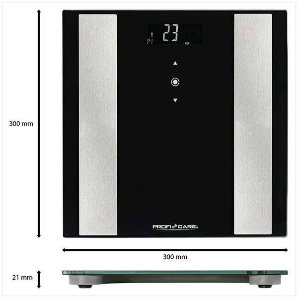 PROFI CARE 180 kg PC-PW 3007FA CRNA
