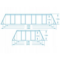 BESTWAY Steel Pro MAX 4.12m x 2.01m x 1.22m Set