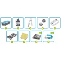 BESTWAY Steel Pro MAX 4.12m x 2.01m x 1.22m Set