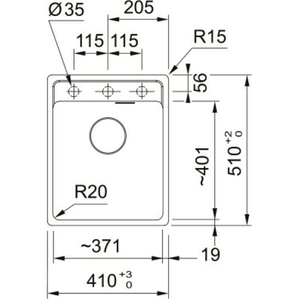 FRANKE MARIS MRG 610-37 TL A 114.0659.123