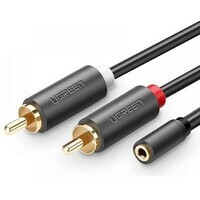 UGREEN AV102 3.5mm na 2 RCA M / F audio kabl 1m