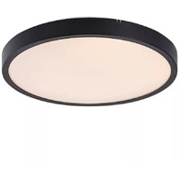 RABALUX Alenzo, LED plafonjera crni prsten, IP44 zaštita, 18W, DIP Switch 3000-4000-6000K, precnik 30cm