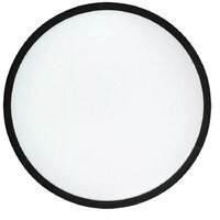 RABALUX Alenzo, LED plafonjera crni prsten, IP44 zaštita, 18W, DIP Switch 3000-4000-6000K, precnik 30cm