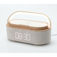 MOYE Aurora Plus Radio Lamp with Clock and Wi-Fi Charger