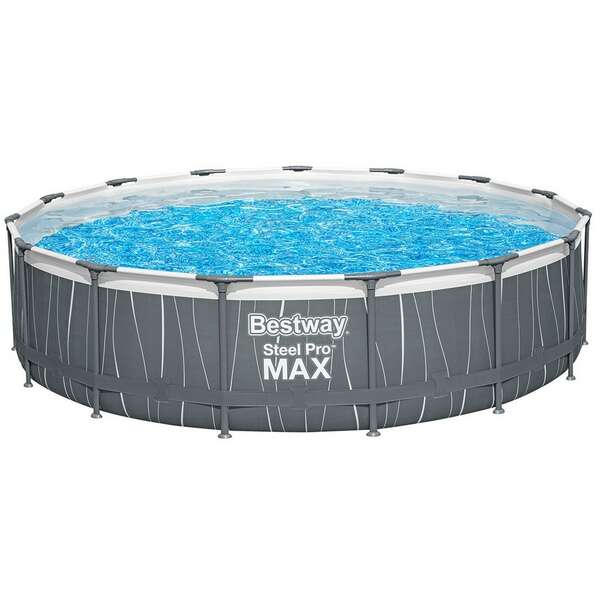 BESTWAY Steel Pro MAX bazen 4.57 x 1.07 m sa LED svetlom i pumpom