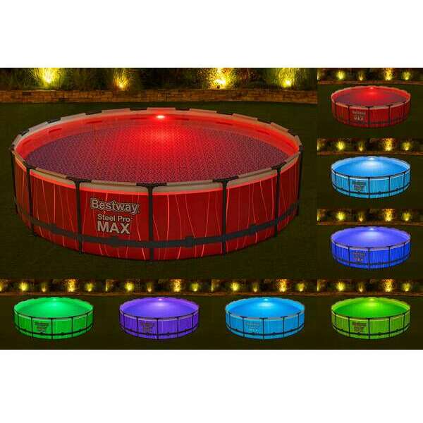BESTWAY Steel Pro MAX bazen 4.57 x 1.07 m sa LED svetlom i pumpom
