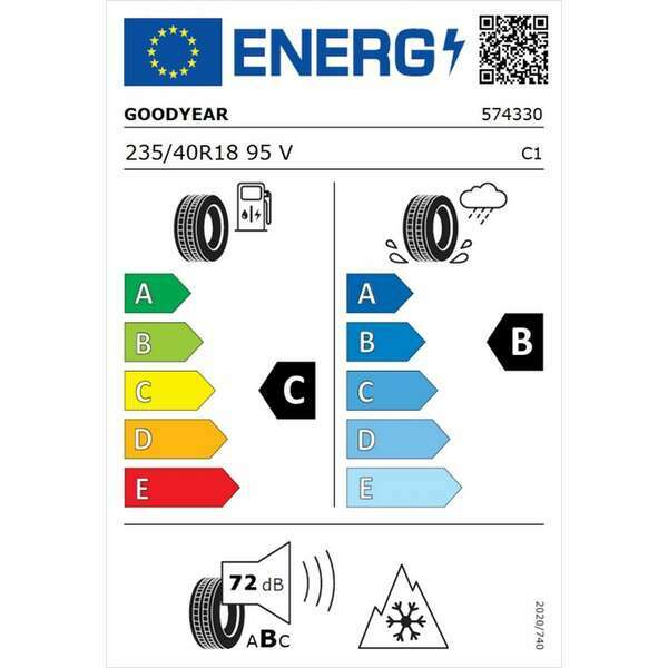 GOODYEAR 235/40R18 95V UG PERF + XL FP