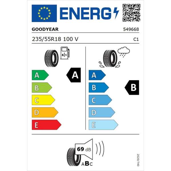 GOODYEAR 235/55R18 100V EAG F1 ASY 5