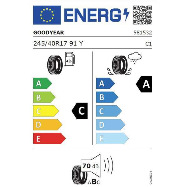 GOODYEAR 245/40R17 91Y F1 ASY 6
