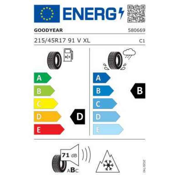 GOODYEAR 215/45R17 91V UG PERF 3 XL FP