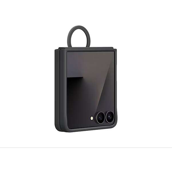 SAMSUNG Galaxy Z Flip7 Ring Case Silicone Black EF-PF766TBEGWW