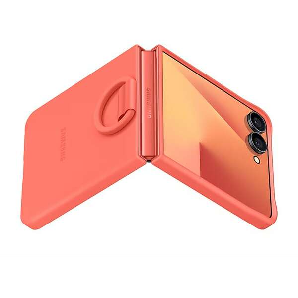 SAMSUNG Galaxy Z Flip7 Ring Case Silicone Red EF-PF766TREGWW