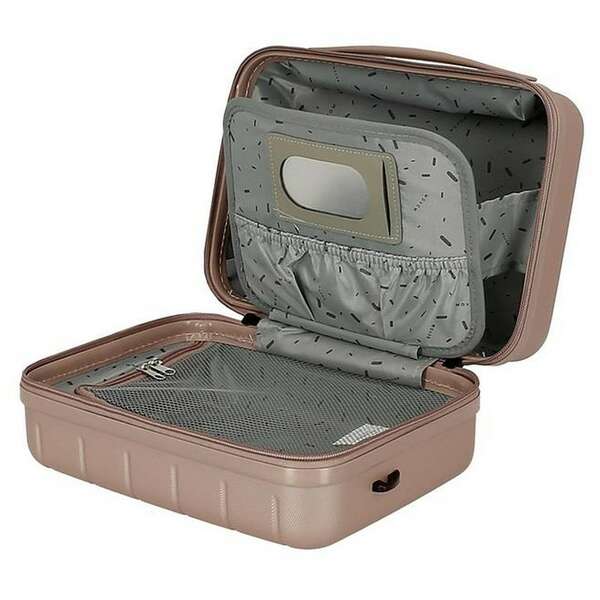 MOVOM WOOD ABS Beauty case roze zlatna 