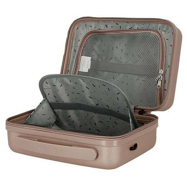 MOVOM WOOD ABS Beauty case roze zlatna 