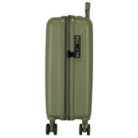 MOVOM WOOD ABS Set kofera 2/1 sa 4 dupla tockica sa mogucnoscu prosirenja tamno zelena