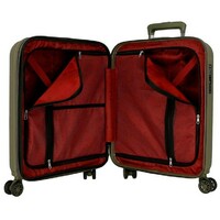 MOVOM WOOD ABS Set kofera 2/1 sa 4 dupla tockica sa mogucnoscu prosirenja tamno zelena