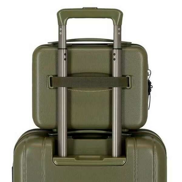 MOVOM WOOD ABS Beauty case tamno zelena