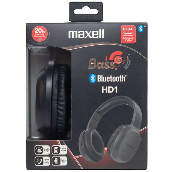 MAXELL BASS 13 HD1 BLACK USB C