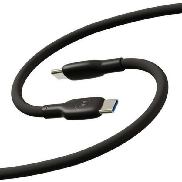 MOTOROLA Cable Silicone Type-C 5A 200cm Black