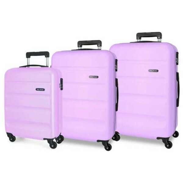 ROLL ROAD FLEX ABS set kofera 3/1 sa 4 tockica lilac 