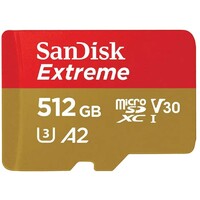 SANDISK SDXC 512GB Extreme micro 190MB/s UHS-I Class10 U3 V30+Ad