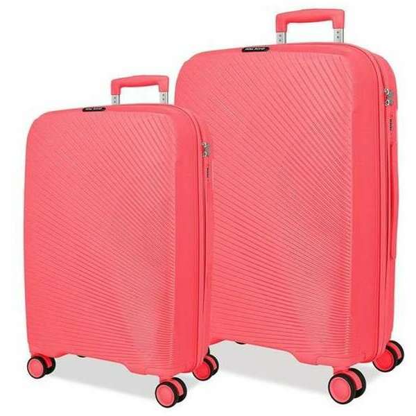 ROLL ROAD ORBIT PP Set kofera 2/1 sa 4 tockica pink 