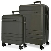 MOVOM GALAXY ABS Set kofera 2 / 1 sa 4 dupla tockica tamno siva