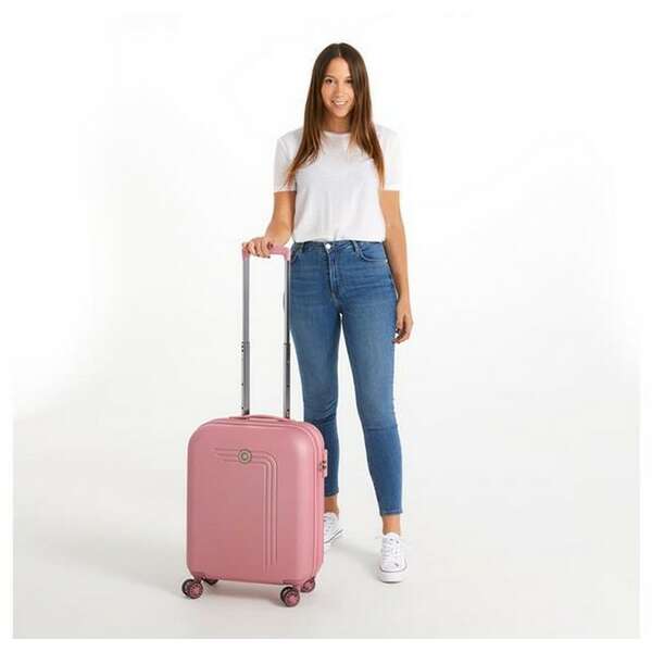 MOVOM RIGA ABS Kofer 55cm sa 4 tockica powder pink