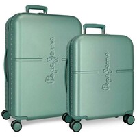 PEPE JEANS HIGHLIGHT ABS Set kofera 2 / 1 sa 4 tockica zelena