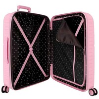 PEPE JEANS HIGHLIGHT ABS Set kofera 2/1 sa 4 tockica light pink