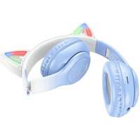 HOCO W42 Cat Ear Crystal Blue Bluetooth Bezicne Slusalice