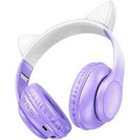 HOCO W42 Cat Ear Purple Grape Bluetooth Bezicne Slusalice