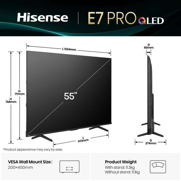 HISENSE 55E7Q PRO